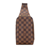 ルイ ヴィトン ダミエ ジェロニモス ショルダーバッグ ボディバッグ ウエストバッグ N51994 ブラウン PVC レザー メンズ LOUIS VUITTON 【中古】